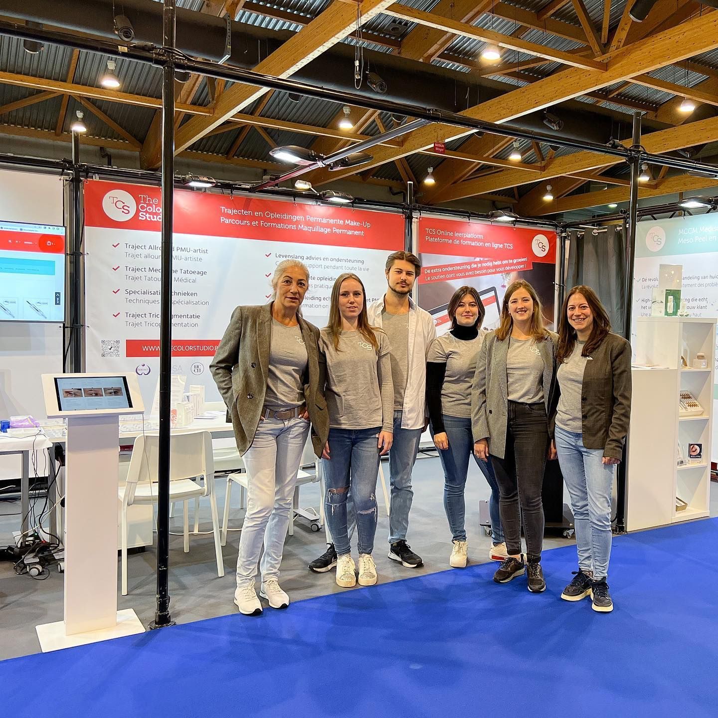 The Color Studio team at a trade fair booth