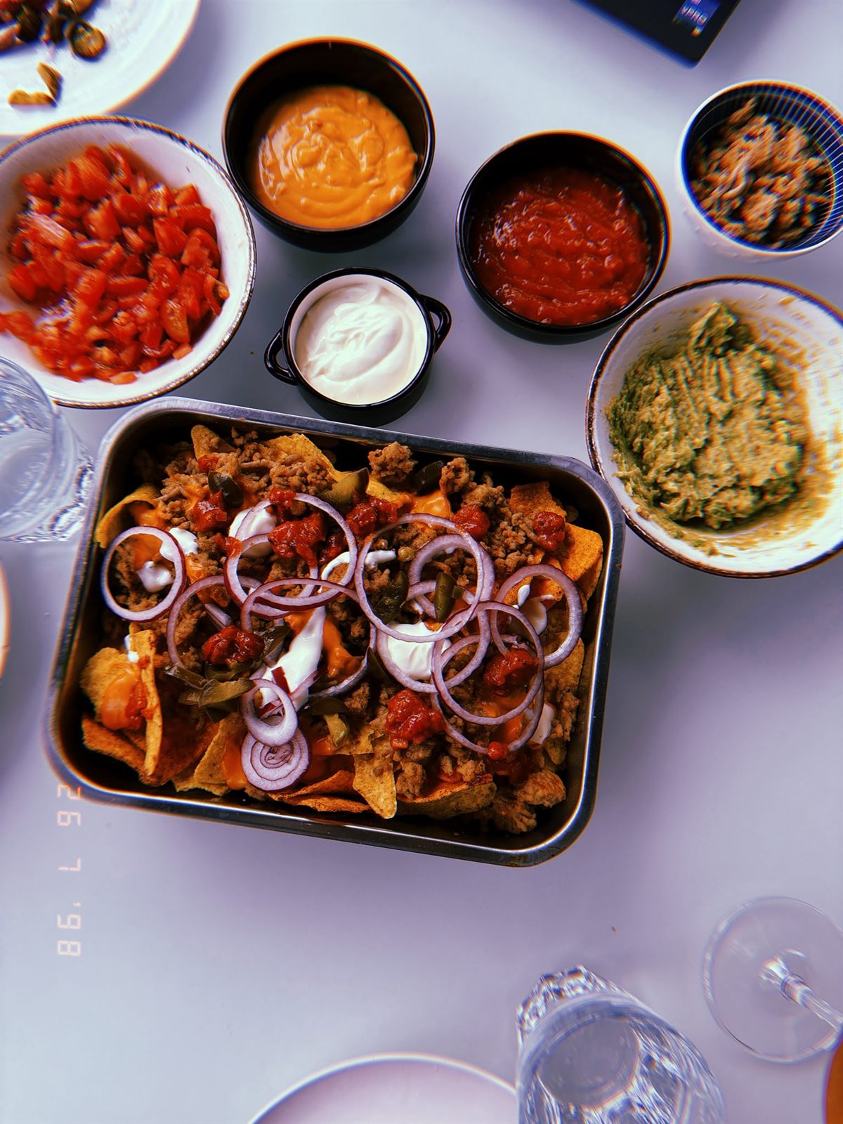 A snack spread for guests